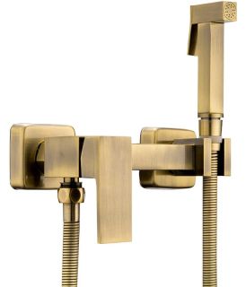 Гигиенический душ со смесителем Haiba HB5513-4 бронза